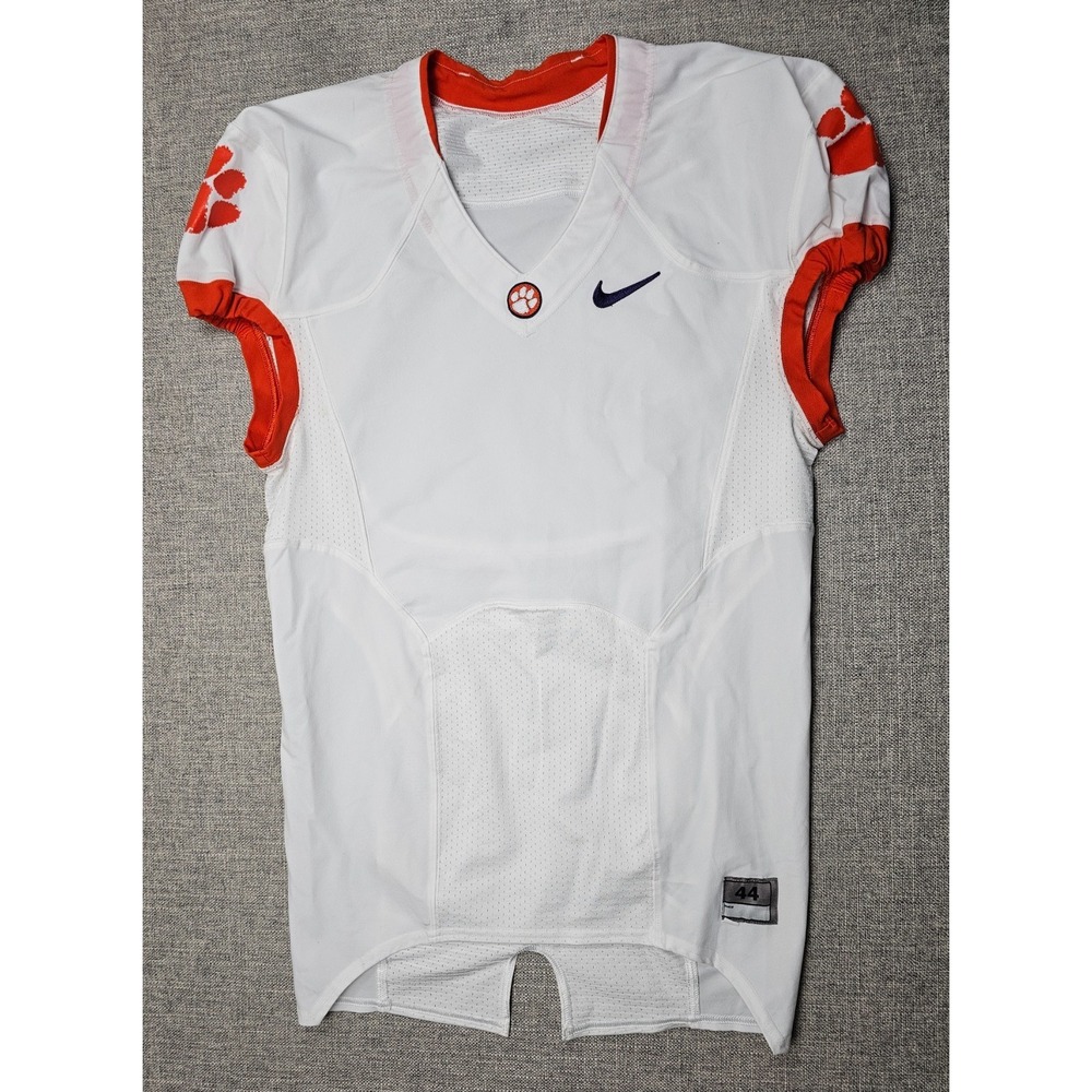 Clemson Tigers Football Jersey Mens 44 L White Blank NCAA Team Issued Nike USA